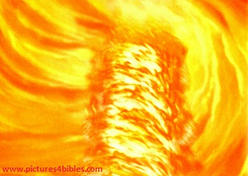 glory of God in a pillar of fire