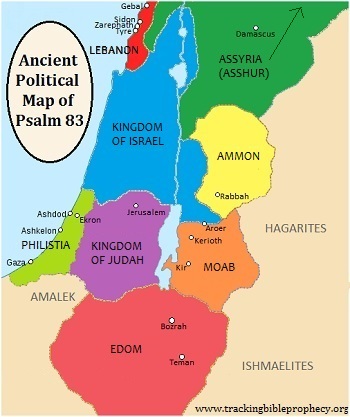 Ancient Political Map of Psalm 83