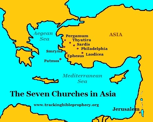 The seven churches in Asia