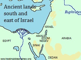 Amalek Edom Negev Sinai and Dedan